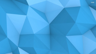 Blue abstract lowpoly background blurred - the top of the image free wallpaper