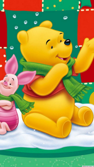 Winnie the pooh piglet cartoon - naive free wallpaper for mobile
