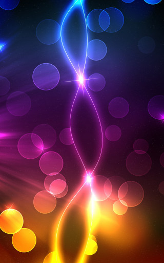 Colorful abstract background circles lights - the top of the image free wallpaper for mobile