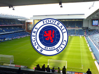 Soccer stadium large sign - the side of free wallpaper