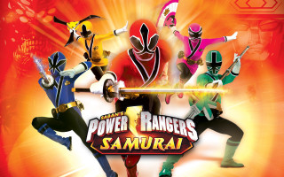 Power rangers samurai poster cartoon - promotional free wallpaper for desktop