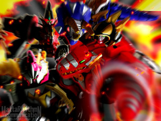 Animated characters motorcycle fire red - scene free wallpaper for desktop