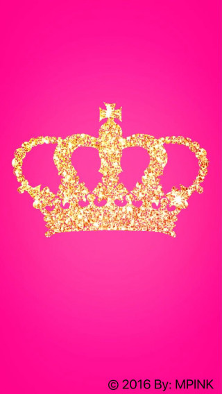 Pink gold crown background words - crown free wallpaper for mobile
