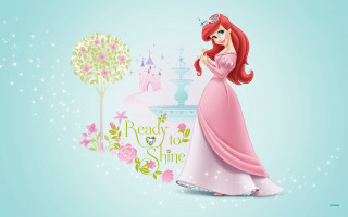 Princess pink dress tree castle 2 - promotional free wallpaper for desktop