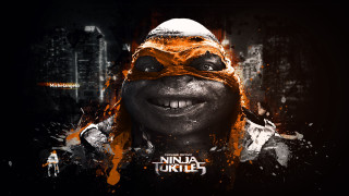 Man mask black background orange - a mask free wallpaper