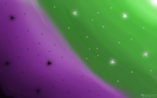 Green purple background stars moon - the top free wallpaper