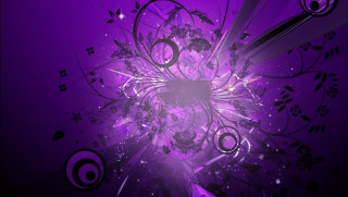 Purple background floral design star - a floral design free wallpaper for desktop