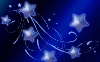 Blue background stars swirls pattern - star and swirls free wallpaper