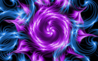 Purple blue spiral black background 2 - swirl free wallpaper