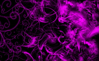 Purple background swirls bubbles black - mist free wallpaper for desktop
