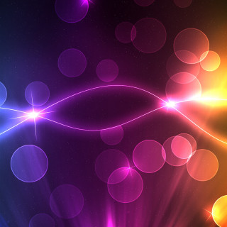 Colorful background lights stars night - the center free wallpaper for tablet