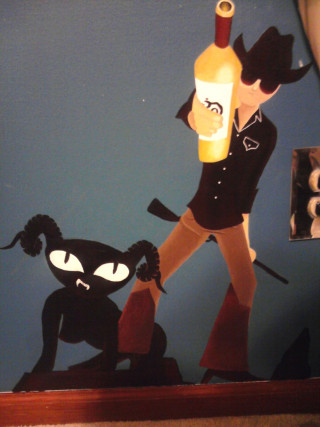 Woman holding wine cat wall - free dogs wallpaper for mobile