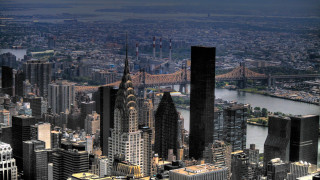 City bridge river skyline skyscrapers - brassaï free wallpaper