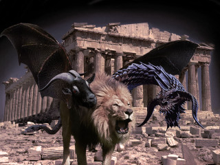 Dragon lion temple dragon back - game free wallpaper