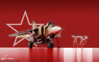Fighter jet man red suit - andrey ryabovichev free wallpaper