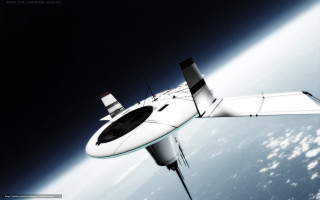 Futuristic space station earth horizon - a view of the earth free wallpaper