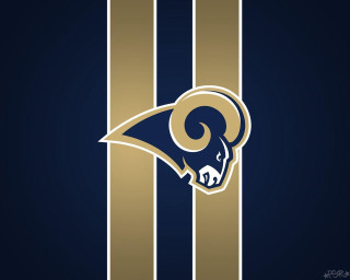 Rams logo striped background blue - the side of the wall free wallpaper for desktop