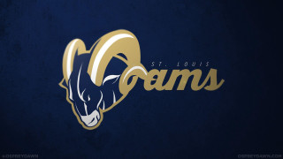 Rams logo blue background gold - a rams logo free wallpaper