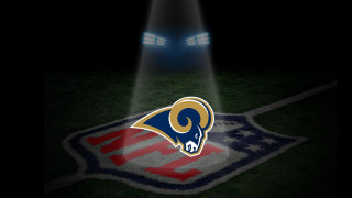 Football field light rams logo - free light wallpaper for desktop