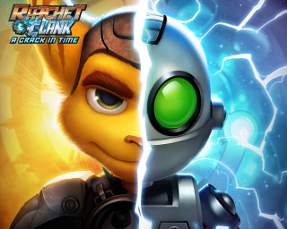 Cartoon character green eye robot - a lightning background free wallpaper
