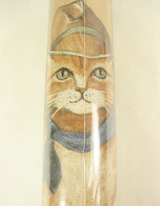 Cat glass tube blue ribbon - free cats wallpaper for mobile