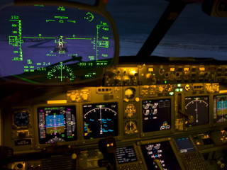 Cockpit pilot screen view interior - ambient lighting free wallpaper for desktop