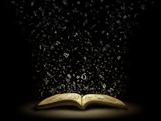Open book musical notes black - an open book free wallpaper