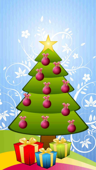 Christmas tree presents colorful background 2 - free christmas wallpaper for mobile