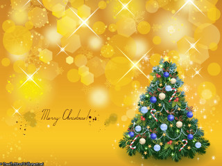 Christmas tree star snowflakes merry - a star free wallpaper