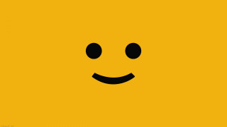 Yellow background smiley face black - a smiley face free wallpaper