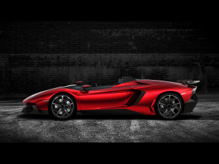 Red sports car parking lot 4 - a parking lot next free wallpaper