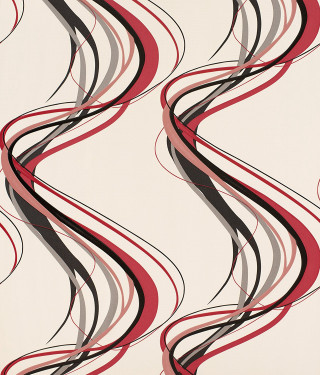 Wavy pattern white background red - line free wallpaper