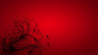 Red background black swirls pattern 2 - alison kinnaird free wallpaper for desktop