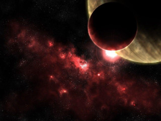 Red black object sky star - dark atmosphere free wallpaper
