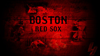 Boston red sox wall sign - side of a wall free wallpaper