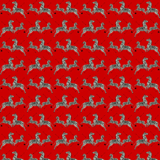 Red zebra pattern blackdot mosaic - ai weiwei free wallpaper for tablet