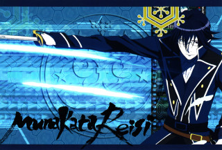 Man blue uniform sword blue - a blue uniform holding free wallpaper