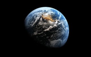 Earth view africa middle east 2 - a view of the earth free wallpaper