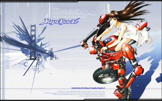 Woman motorcycle blue sky tower - a woman riding free wallpaper