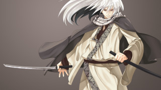 White haired man sword cape - fathi hassan free wallpaper
