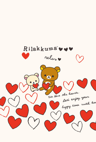 Teddy bears pile of hearts - heart free wallpaper for mobile