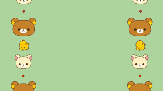 Bear bird green minimalist vector - postminimalism free wallpaper for desktop