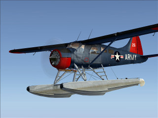 Small airplane blue sky propeller 3 - rendered free wallpaper