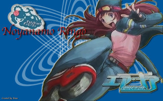Girl pinkshirt bluebg neogeo keyart - a pink shirt free wallpaper for desktop