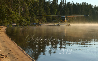 Small plane water shoreline trees - a small plane free wallpaper