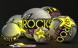 Balls writing stars black yellow - a yellow star free wallpaper
