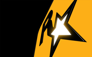Star trek logo black yellow - a star trek logo free wallpaper