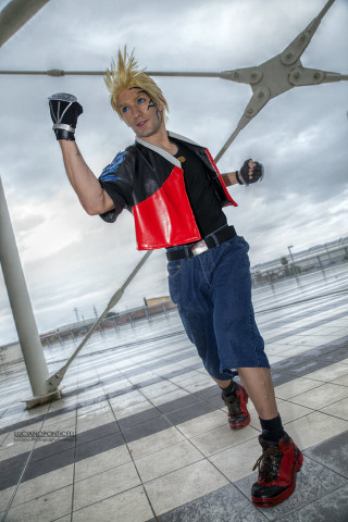 Man red black jacket scissors - andor basch free wallpaper for mobile