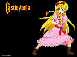 Cartoon girl pink dress bow 2 - a pink dress free wallpaper for desktop