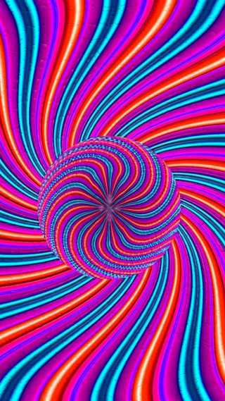 Colorful psychedelic swirl black hole - psychedelic art free wallpaper for mobile